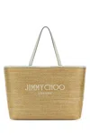 JIMMY CHOO RAFFIA MARLI/S SHOPPING BAG