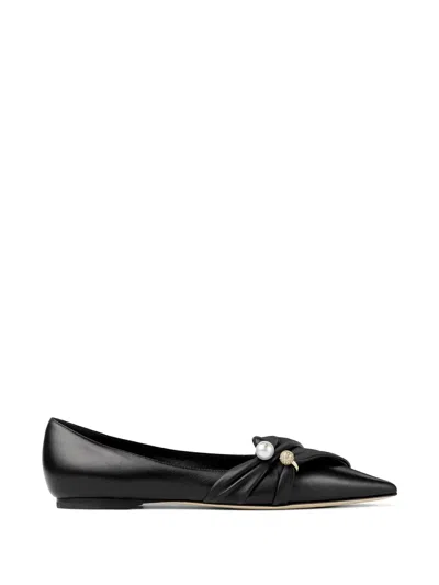Jimmy Choo Rafi Ballerina In Black