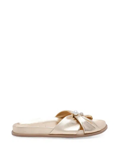 Jimmy Choo Rafi Pearl-detail Sandals In Gold