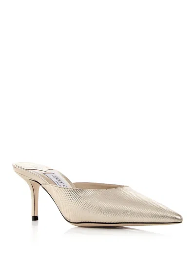 Jimmy Choo Women's Rav 65 Pointed Toe High Heel Mules - 100% Exclusive In Champagne