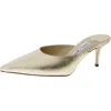 Jimmy Choo Rav Womens Leather Embellished Mules In White