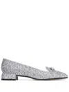 Jimmy Choo Ravi Ballerina Shoes In Silver