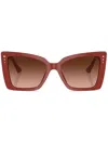 Jimmy Choo Rectangle-frame Sunglasses