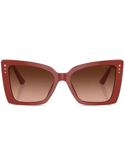 Jimmy Choo Rectangle-frame Sunglasses