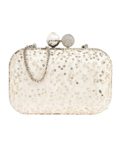 Jimmy Choo Rectangular Clutch In White