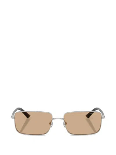 Jimmy Choo Rectangular-frame Sunglasses In Brown