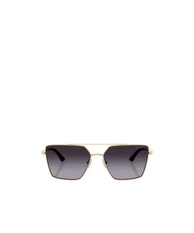 Jimmy Choo Rectangular Sunglasses In Black