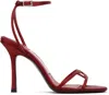 Jimmy Choo Red 1998 Leo 100 Heeled Sandals In Red