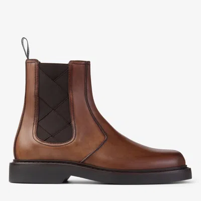 Jimmy Choo Reggie Chelsea Boot In Burgundy