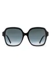 Jimmy Choo Rella Sunglasses In Schwarz