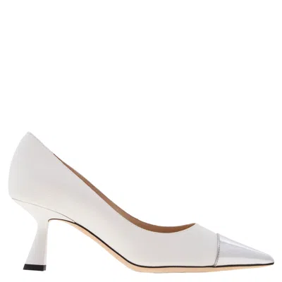 Jimmy Choo Rene 65 Leather Pumps In White