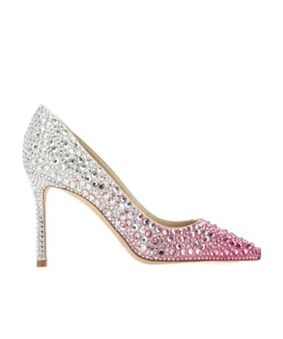 Jimmy Choo Romy 85mm Rhinestone-embellished Pumps In Multi