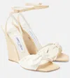 JIMMY CHOO RICHELLE 110 LEATHER SANDALS