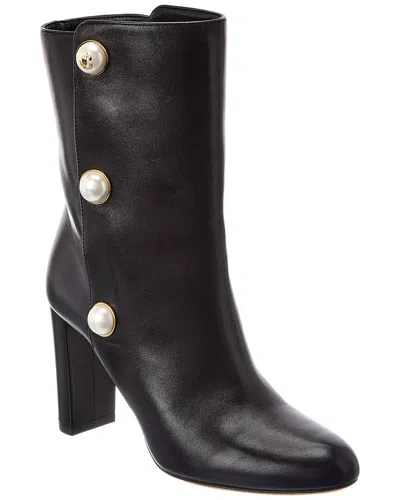 Jimmy Choo Rina 85 Leather Boot In Black