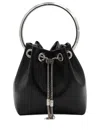 Jimmy Choo Eyelet Chain Bucket Bag With Metallic Handle