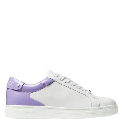 Jimmy Choo Rome/f Leather Sneaker In White