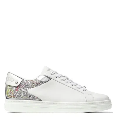 Jimmy Choo Rome/f Leather Low-top Sneakers In White