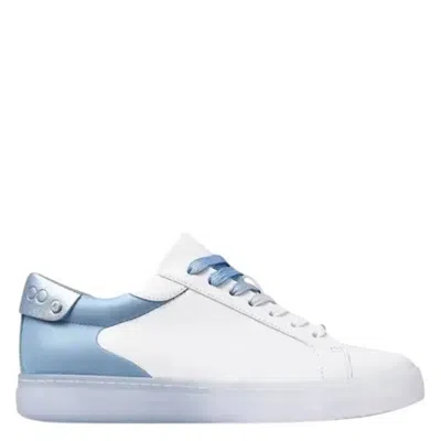 Jimmy Choo Rome/f Leather Low-top Trainers In Blue