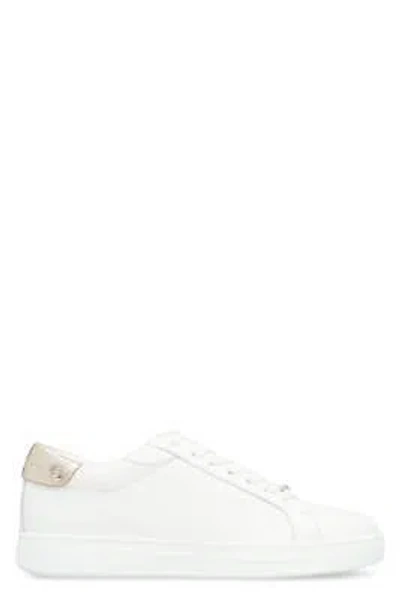 Pre-owned Jimmy Choo Rome/f Leather Sneakers In White