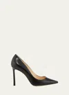 Jimmy Choo Romy 100mm Leather High-heel Pumps In Black