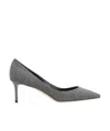 Jimmy Choo Elegant Pointy Toe Stiletto Heels In Gray