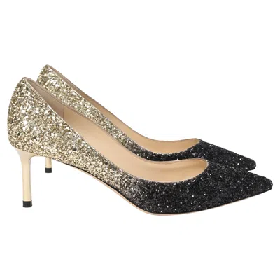 Jimmy Choo Romy 60 Pumps In Gold Glitter