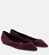 Jimmy Choo Romy 60 Suede Ballet Flats