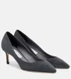 Jimmy Choo Romy 60 Suede Pumps In Gray