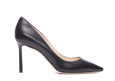 Jimmy Choo Nappa Leather Romy 85 Pumps In Black
