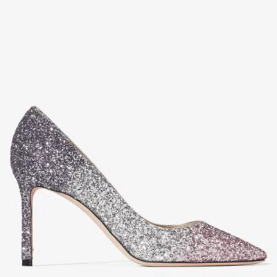 Jimmy Choo Romy 85 Degrade Glitter Pumps In Multi