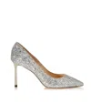 Jimmy Choo Romy 85 Glittered Pumps