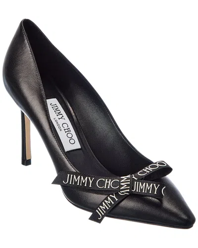 Jimmy Choo Romy 85 Leather Pump In Black