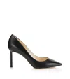 Jimmy Choo Black Leather Pumps In Black