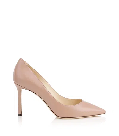 JIMMY CHOO ROMY 85 LEATHER PUMPS