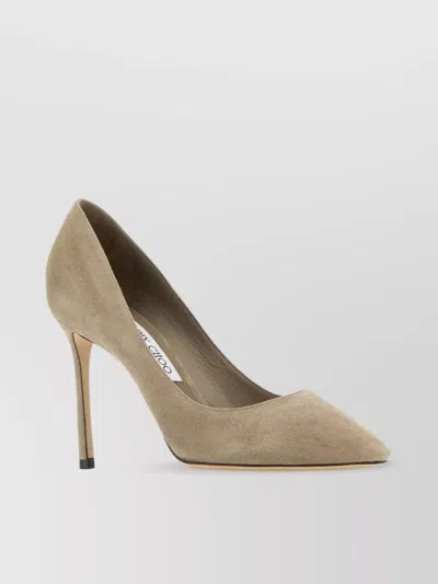 Jimmy Choo Romy 85 Pointed Toe Pumps In Gold