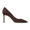 Jimmy Choo Romy 85 Suede Pumps In Beige