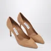 Jimmy Choo Romy 85 Pumps In Toffee Colour Suede In Brown