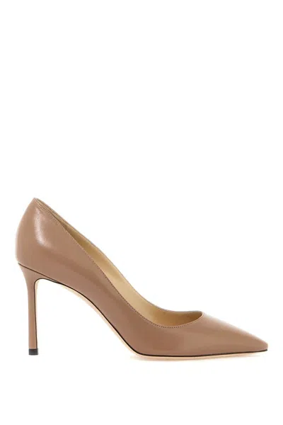 Jimmy Choo Ballet Pink Leather Romy 85 Pumps