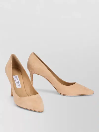 Jimmy Choo Romy 85 Suede Leather Pointed Pumps