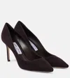 Jimmy Choo Romy 85 Suede Pumps