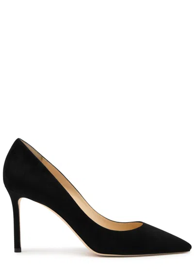 JIMMY CHOO JIMMY CHOO ROMY 85 SUEDE PUMPS