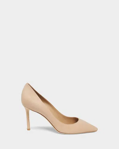 Jimmy Choo Romy 85 Suede Stiletto Pumps In Nude