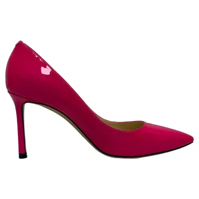 Jimmy Choo Romy Pointed Pumps In Pink Patent Leather