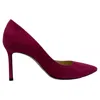 Jimmy Choo Romy Pointed Pumps In Pink Suede In Pink