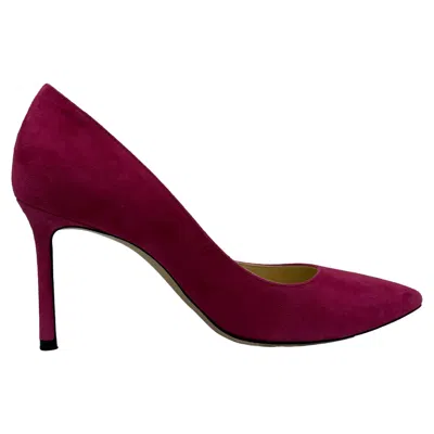 Jimmy Choo Romy Pointed Pumps In Pink Suede