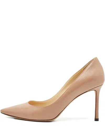 Pre-owned Jimmy Choo Romy Pointed Pumps In Neutral