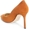 Jimmy Choo Romy Pointed Toe Pump In Brown