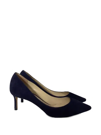 Pre-owned Jimmy Choo Romy Pointed-toe Pumps In Blue