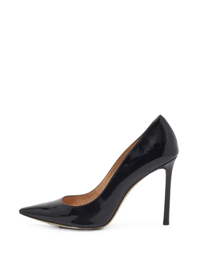Pre-owned Jimmy Choo Romy Pointed-toe Pumps In Black