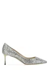 Jimmy Choo Romy Glitter-effect Pumps In Champagne